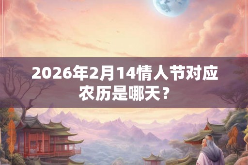 2026年2月14情人节对应农历是哪天? 2026年2月14情人节对应农历是哪天?