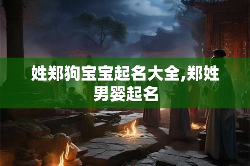 姓郑狗宝宝起名大全,郑姓男婴起名