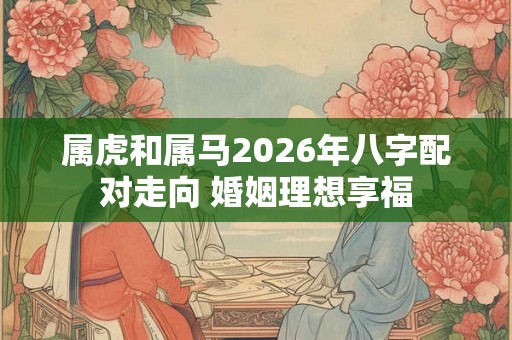 属虎和属马2026年八字配对走向 婚姻理想享福