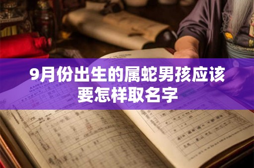 9月份出生的属蛇男孩应该要怎样取名字