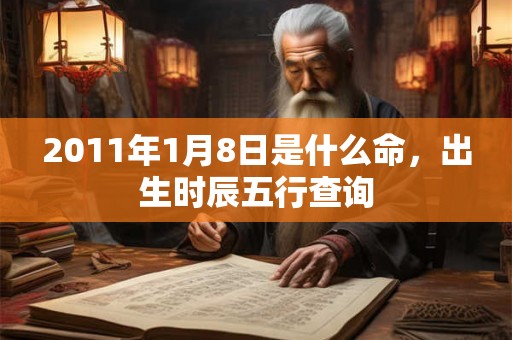 2011年1月8日是什么命，出生时辰五行查询