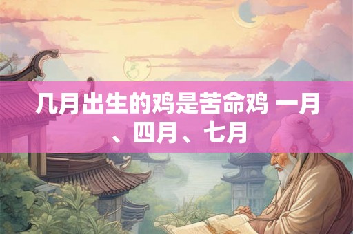 几月出生的鸡是苦命鸡 一月、四月、七月