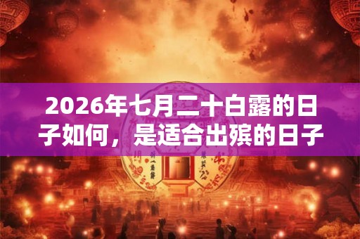2026年七月二十白露的日子如何,是适合出殡的日子吗? 2026年七月二十白露的日子如何,是适合出殡的日子吗?