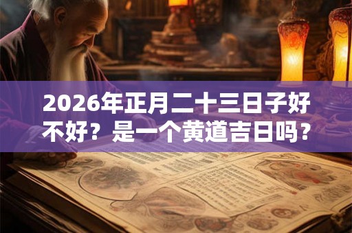 2026年正月二十三日子好不好?是一个黄道吉日吗? 2026年正月二十三日子好不好?是一个黄道吉日吗?