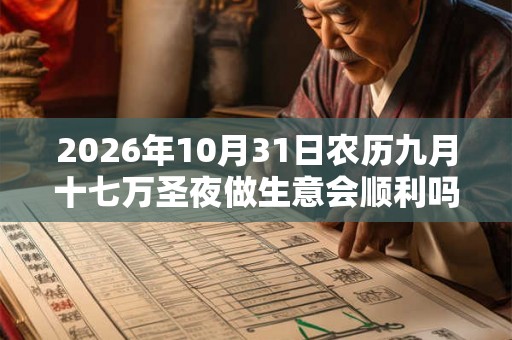 2026年10月31日农历九月十七万圣夜做生意会顺利吗 今天算不算开业吉日 2026年10月31日农历九月十七万圣夜做生意会顺利吗 今天算不算开业吉日