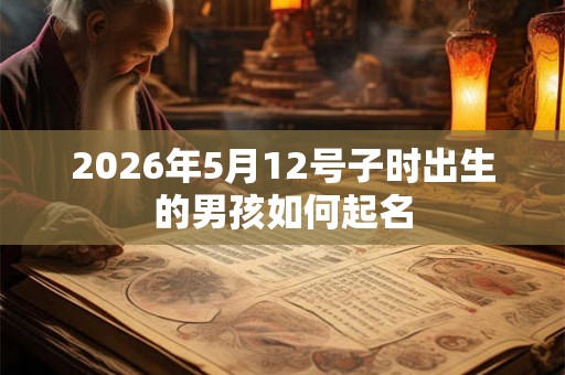 2026年5月12号子时出生的男孩如何起名