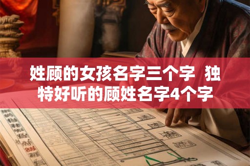 姓顾的女孩名字三个字 独特好听的顾姓名字4个字 姓顾的女孩名字三个字 独特好听的顾姓名字4个字