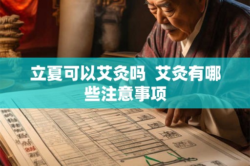 立夏可以艾灸吗 艾灸有哪些注意事项 立夏可以艾灸吗 艾灸有哪些注意事项