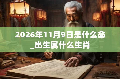 2026年11月9日是什么命_出生属什么生肖