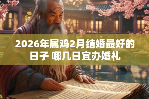 2026年属鸡2月结婚最好的日子 哪几日宜办婚礼