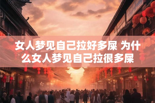 女人梦见自己拉好多屎 为什么女人梦见自己拉很多屎