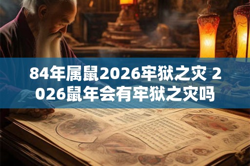 84年属鼠2026牢狱之灾 2026鼠年会有牢狱之灾吗