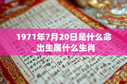 1971年7月20日是什么命_出生属什么生肖