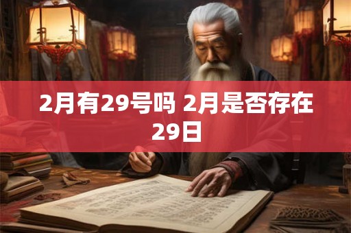 2月有29号吗 2月是否存在29日
