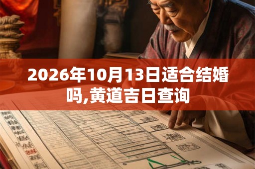 2026年10月13日适合结婚吗,黄道吉日查询 2026年10月13日适合结婚吗,黄道吉日查询