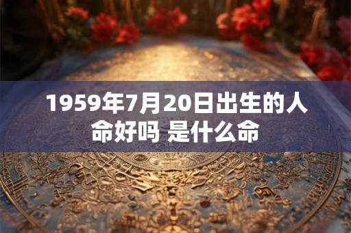 1959年7月20日出生的人命好吗 是什么命 1959年7月20日出生的人命好吗 是什么命