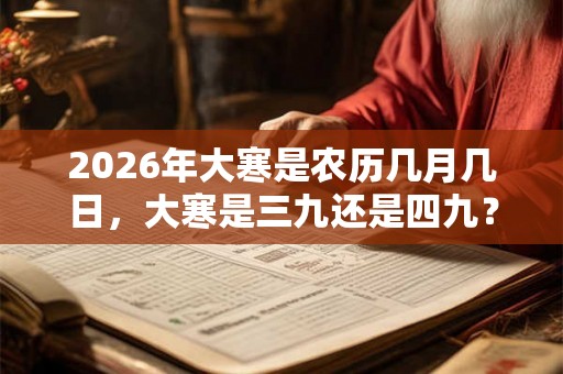 2026年大寒是农历几月几日,大寒是三九还是四九? 2026年大寒是农历几月几日,大寒是三九还是四九?