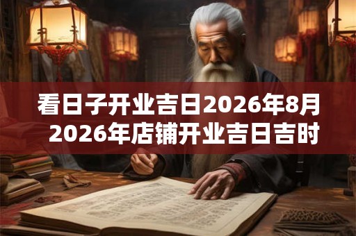 看日子开业吉日2026年8月  2026年店铺开业吉日吉时查询