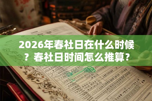 2026年春社日在什么时候?春社日时间怎么推算? 2026年春社日在什么时候?春社日时间怎么推算?
