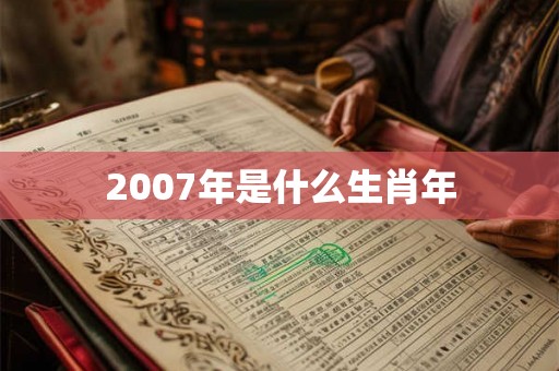 2007年是什么生肖年 2007年是什么生肖年