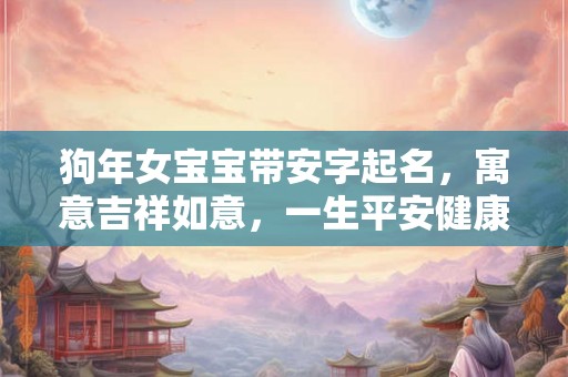 狗年女宝宝带安字起名，寓意吉祥如意，一生平安健康