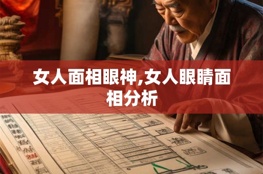 女人面相眼神,女人眼睛面相分析