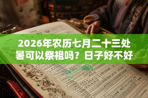 2026年农历七月二十三处暑可以祭祖吗？日子好不好？