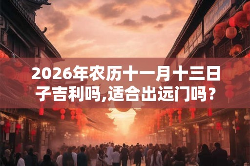 2026年农历十一月十三日子吉利吗,适合出远门吗？