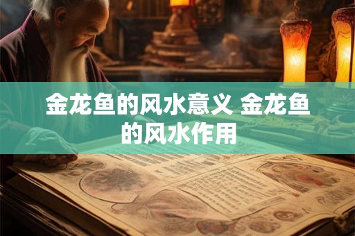 金龙鱼的风水意义 金龙鱼的风水作用 金龙鱼的风水意义 金龙鱼的风水作用