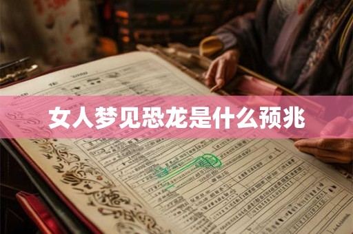 女人梦见恐龙是什么预兆