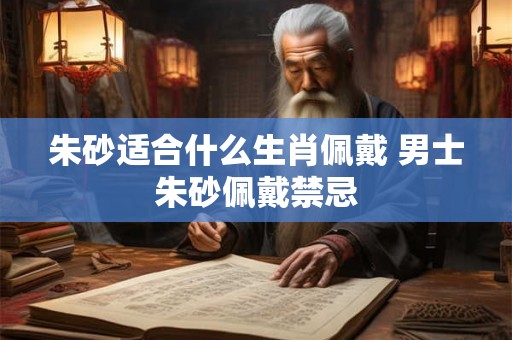 朱砂适合什么生肖佩戴 男士朱砂佩戴禁忌 朱砂适合什么生肖佩戴 男士朱砂佩戴禁忌
