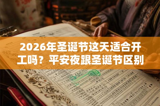 2026年圣诞节这天适合开工吗？平安夜跟圣诞节区别在哪里？