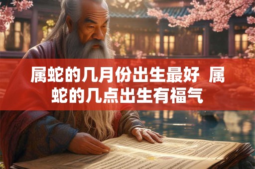 属蛇的几月份出生最好  属蛇的几点出生有福气