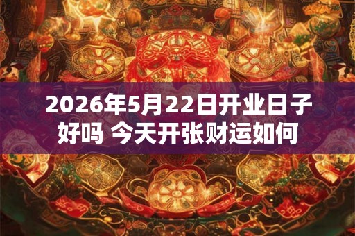 2026年5月22日开业日子好吗 今天开张财运如何 2026年5月22日开业日子好吗 今天开张财运如何