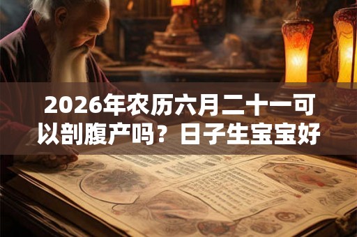 2026年农历六月二十一可以剖腹产吗？日子生宝宝好吗？
