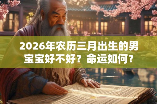 2026年农历三月出生的男宝宝好不好？命运如何？