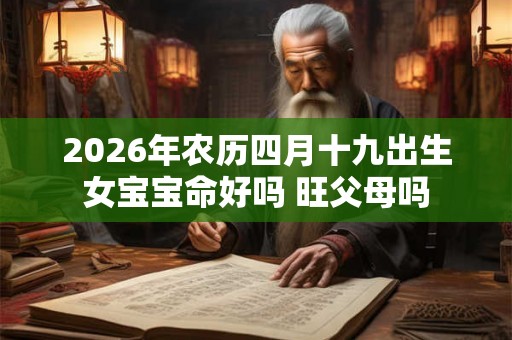 2026年农历四月十九出生女宝宝命好吗 旺父母吗