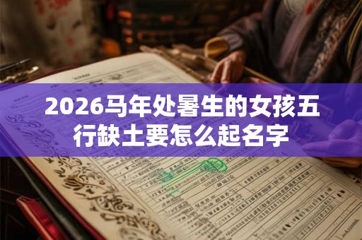 2026马年处暑生的女孩五行缺土要怎么起名字