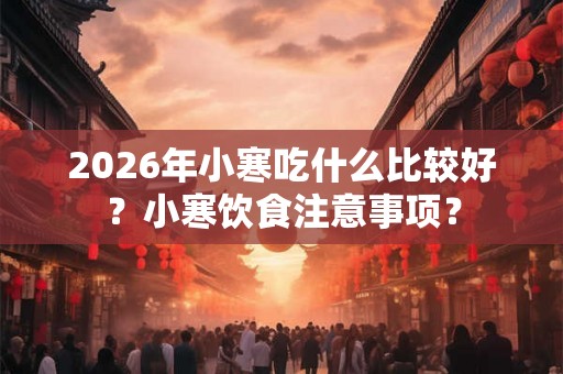 2026年小寒吃什么比较好？小寒饮食注意事项？