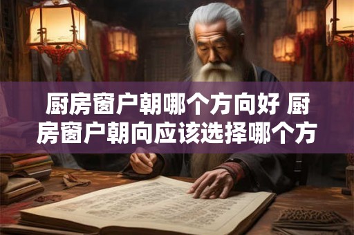 厨房窗户朝哪个方向好 厨房窗户朝向应该选择哪个方向