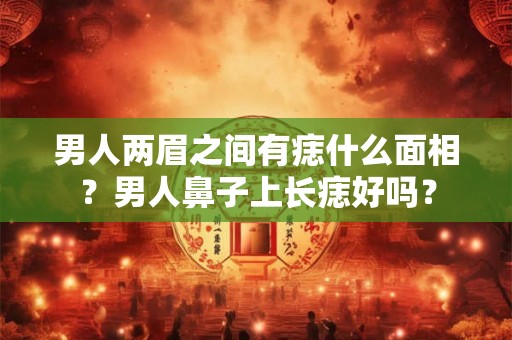 男人两眉之间有痣什么面相？男人鼻子上长痣好吗？