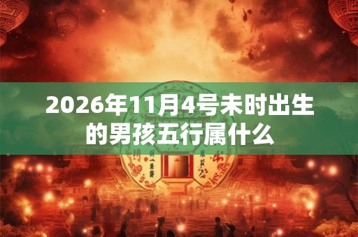 2026年11月4号未时出生的男孩五行属什么
