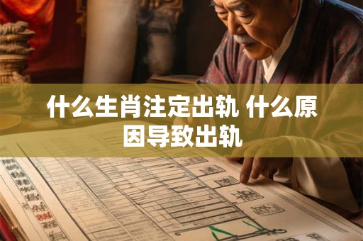 什么生肖注定出轨 什么原因导致出轨