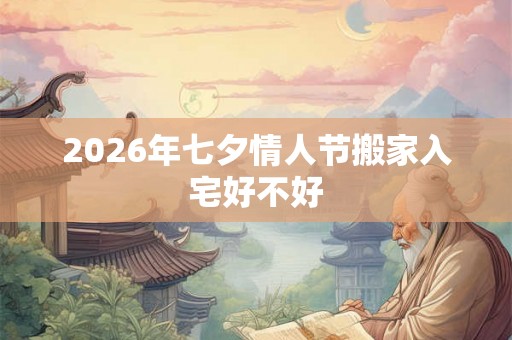 2026年七夕情人节搬家入宅好不好