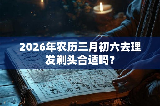 2026年农历三月初六去理发剃头合适吗？