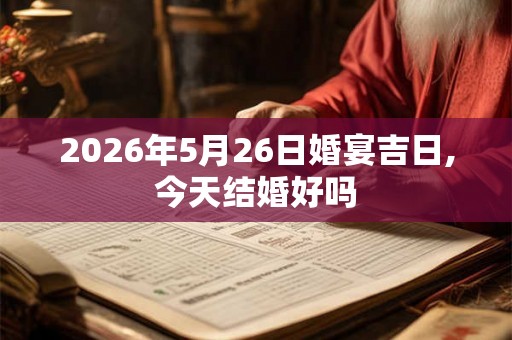 2026年5月26日婚宴吉日,今天结婚好吗