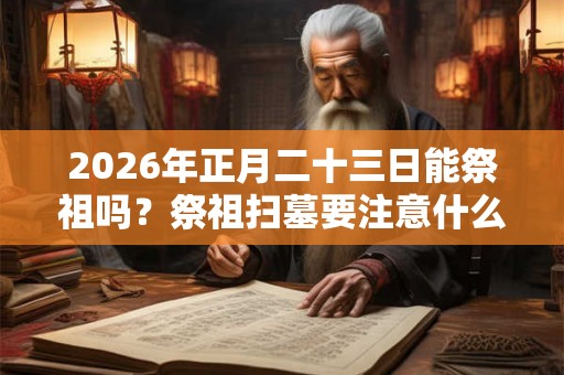 2026年正月二十三日能祭祖吗?祭祖扫墓要注意什么? 2026年正月二十三日能祭祖吗?祭祖扫墓要注意什么?