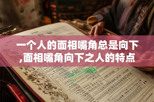一个人的面相嘴角总是向下,面相嘴角向下之人的特点