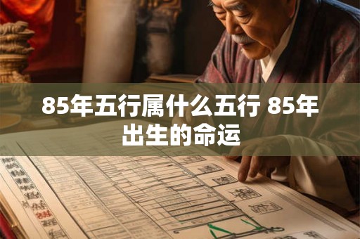 85年五行属什么五行 85年出生的命运 85年五行属什么五行 85年出生的命运