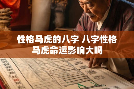 性格马虎的八字 八字性格马虎命运影响大吗